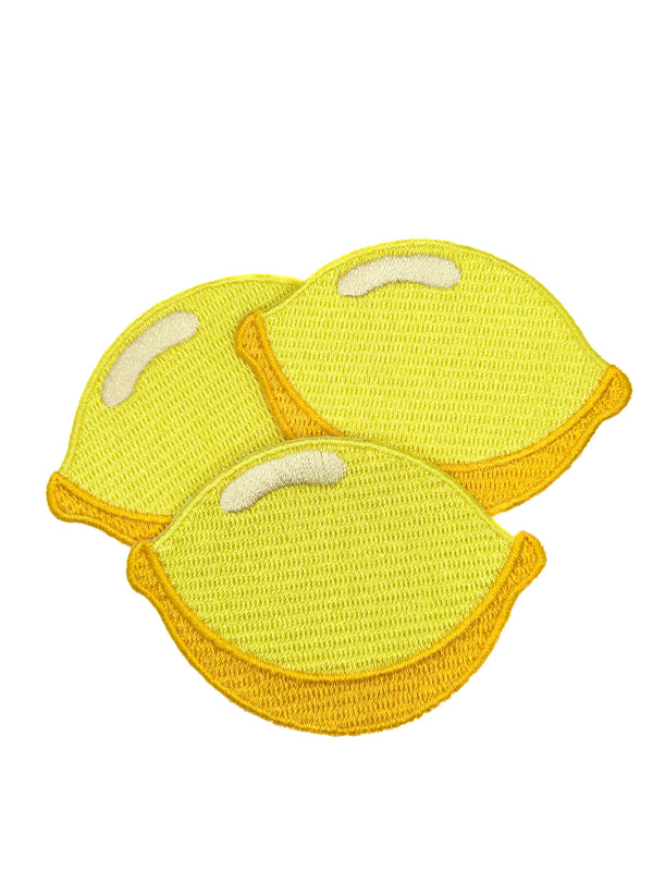 Lemon Embroidered Patch Citrus Fruit Patch Yellow Iron Food