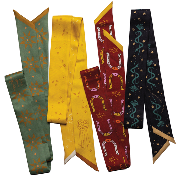 Silk Twilly Scarf - “Love Your Neighbor” - Neck & Hair Scarf