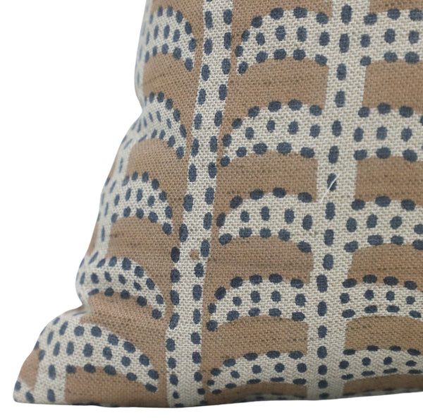 Handmade Print Linen Blend Pillow Cover - Garud