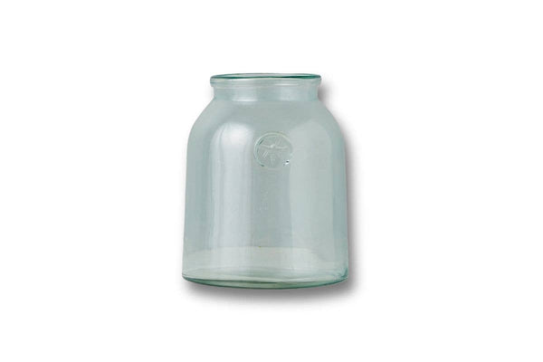 French Bee Clear Mason Jar Vase with Seal, Medium