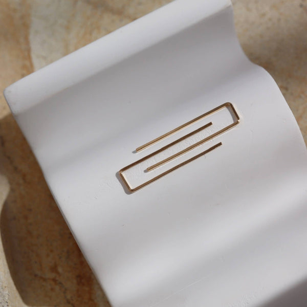 Staple Earrings in 14k Gold Fill or Sterling Silver