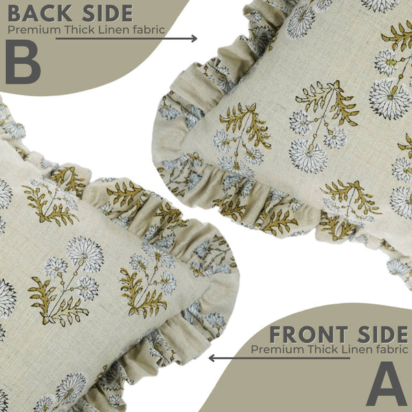 Decorative Block Print Table Pillow Cover- Rishi