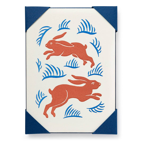 Hares | Notelet Card (5-Pack)