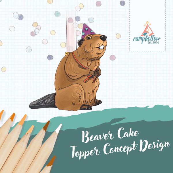 Beaver Cake Topper