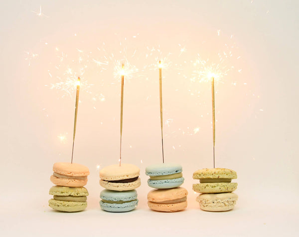 Mini 4" Gold Sparkler Candles - Birthday - Set of 10 - Asst