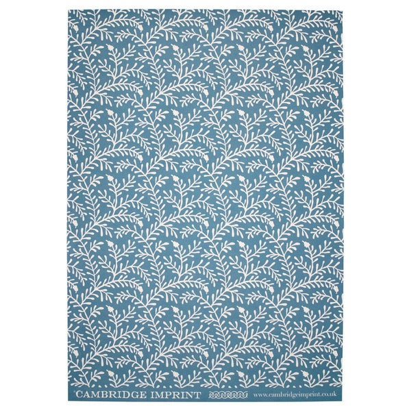 Patterned Paper Sprig Marine Blue