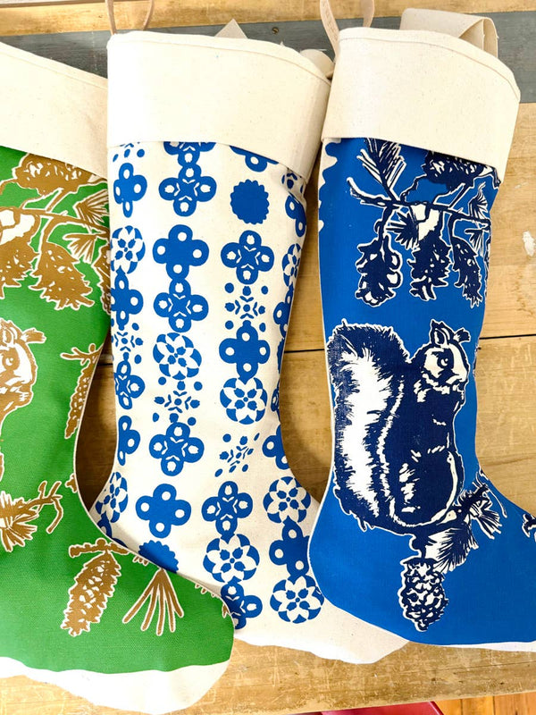 Pine Cone Tree Classic Christmas Stocking