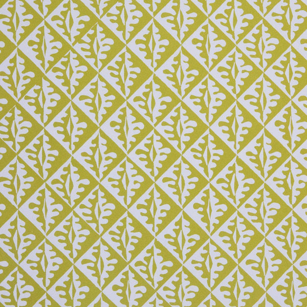 Patterned Paper Oak Leaves Sap Green