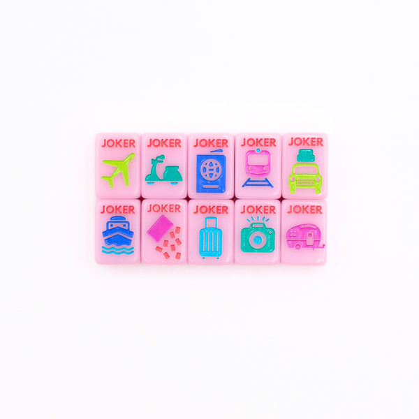 MINI TRAVEL MAHJONG | Mini Anywhere Series | Pink