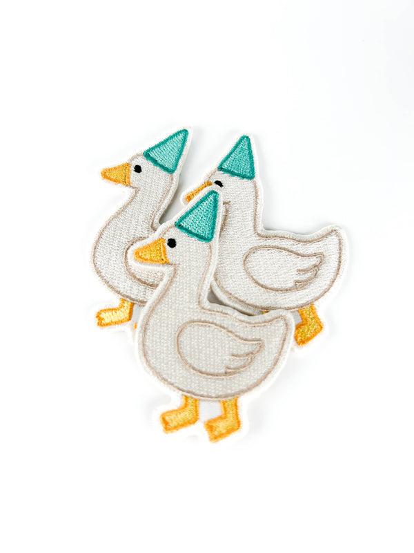 Silly Goose Embroidered Patch Funny Iron On Patch for Hats
