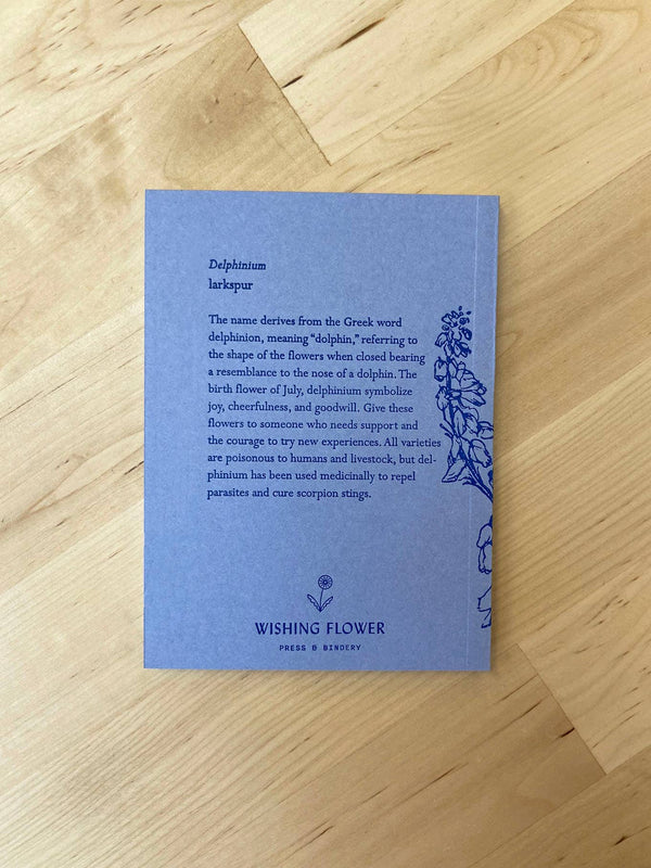 Larkspur Botanical Jotter Notebook