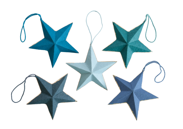 Five Stars Screen-Printed Board Decorations