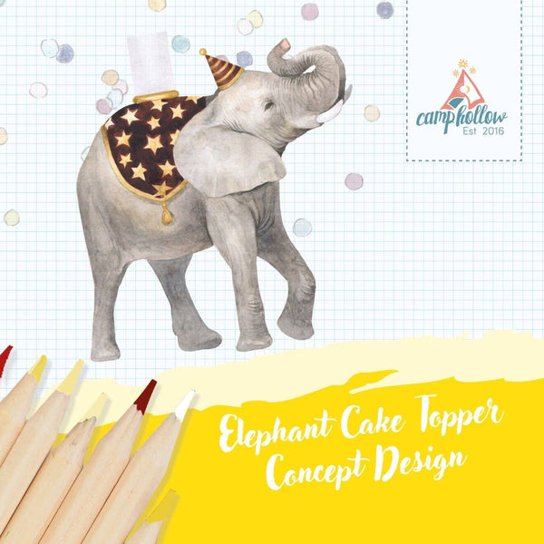 Elephant Cake Topper