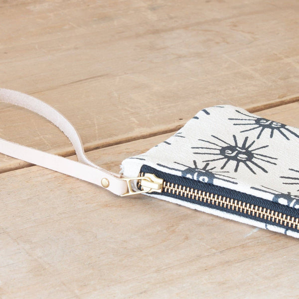 WORN BLACK HAPPY SAD SUN WRISTLET