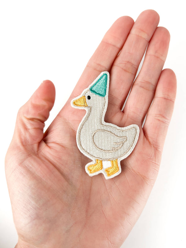 Silly Goose Embroidered Patch Funny Iron On Patch for Hats