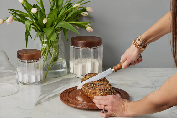 Vintage English Bread Board: Bread, Small, Natural