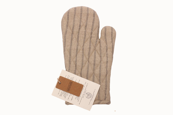 Oven Gloves Provincial Stripe in Dark Slate