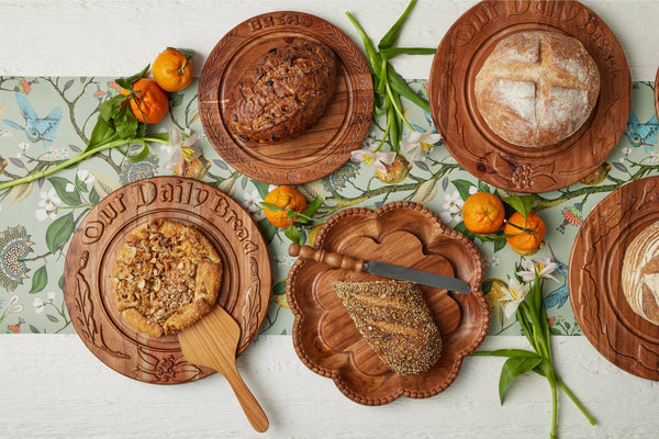 Vintage English Bread Board: Bread, Small, Natural