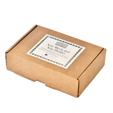 Note Holder in Pear Halves Elderberry