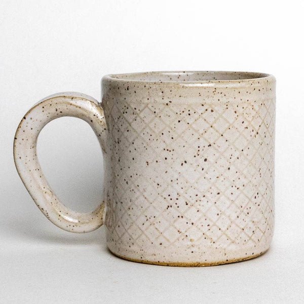 Blue Heron Design Handmade, in Ohio, Ceramic White 10oz