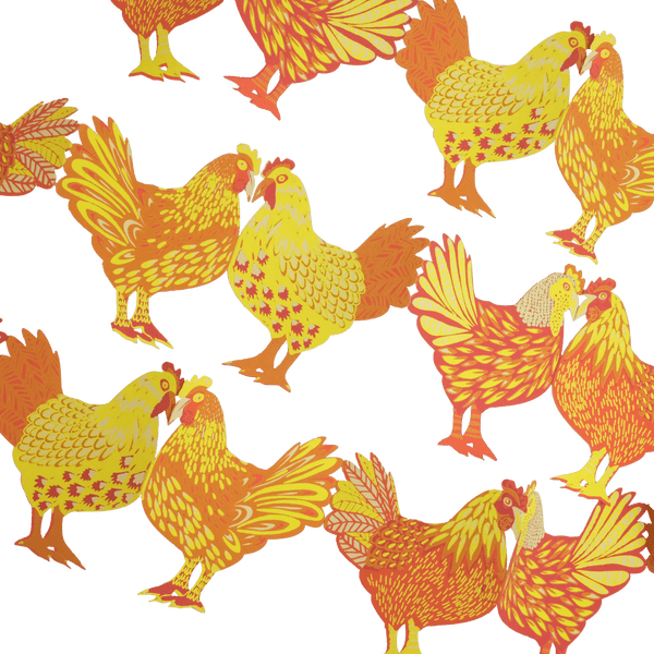 CHICKENS CONCERTINA GARLAND