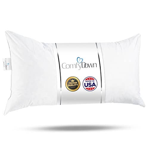 ComfyDown Decorative Throw Pillow Insert, Premium- Rectangle