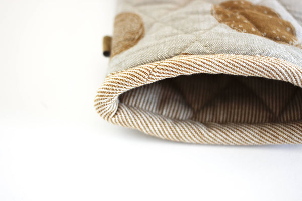 Single Oven Glove Lemons print Yellow