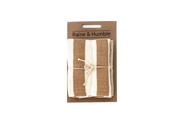 Striped Tea Towel set of 2 Yellow