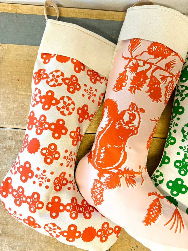 Pine Cone Tree Classic Christmas Stocking