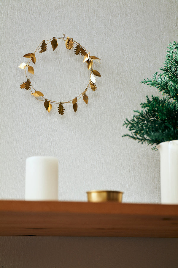 Brass Leaf Garland