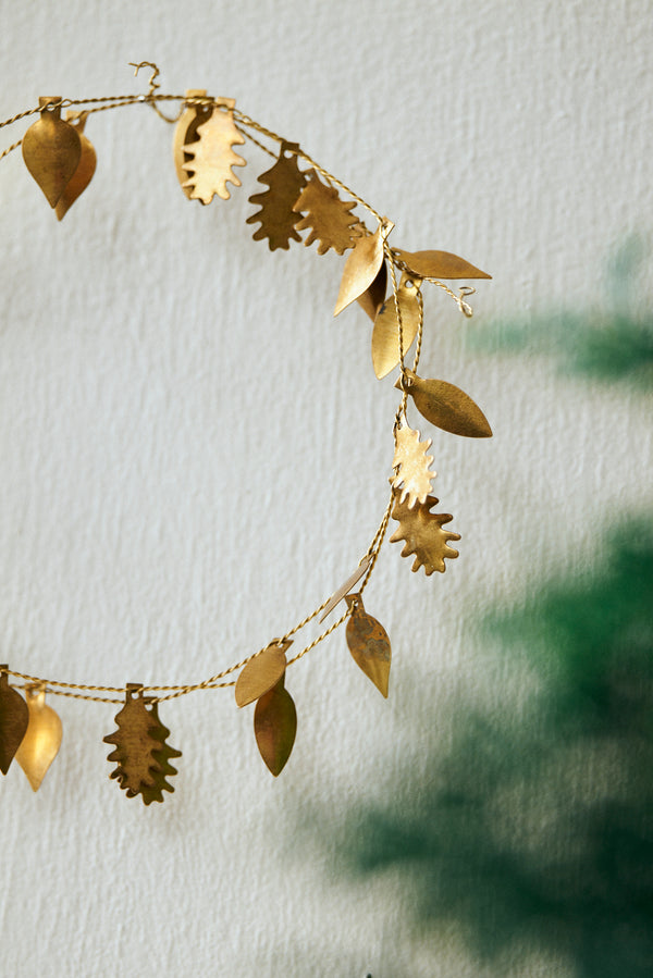 Brass Leaf Garland