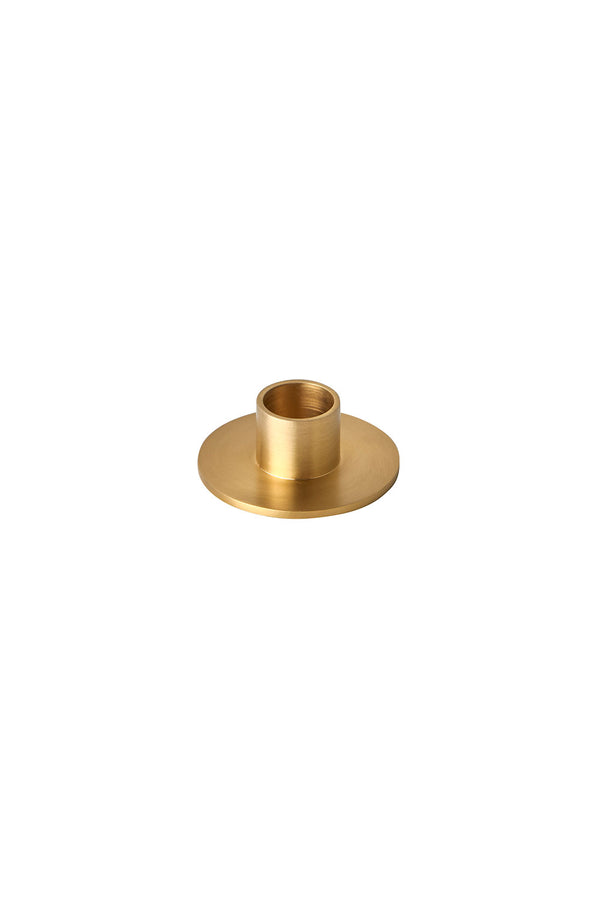 Brass Candleholder Round