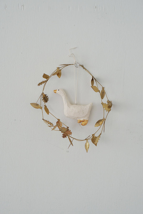 Paper Mache Duck Ornament