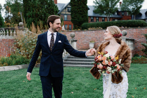 Wedding florals by Diddle and Zen.