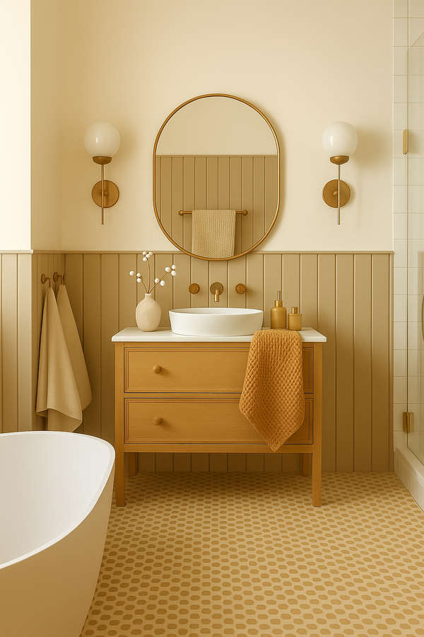 100% Organic Cotton Rustic Waffle Tea/Hand Towel - Lt Rust