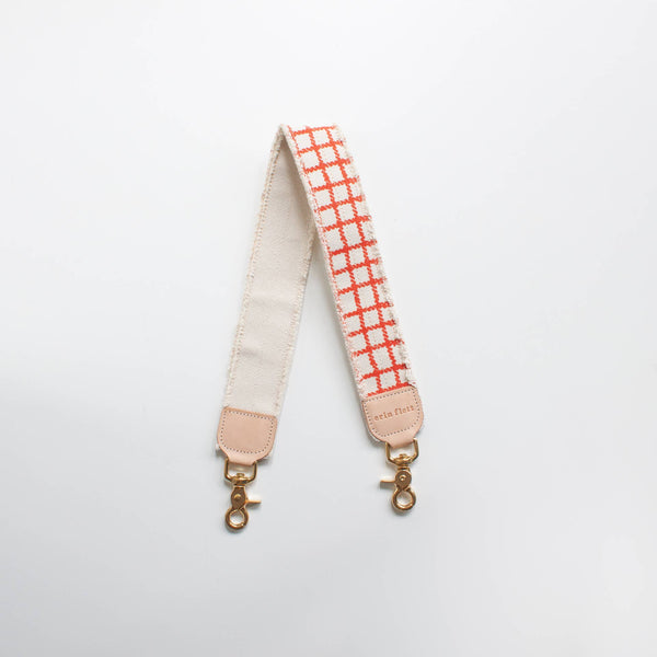 Anthro Orange Plaid Bag Strap