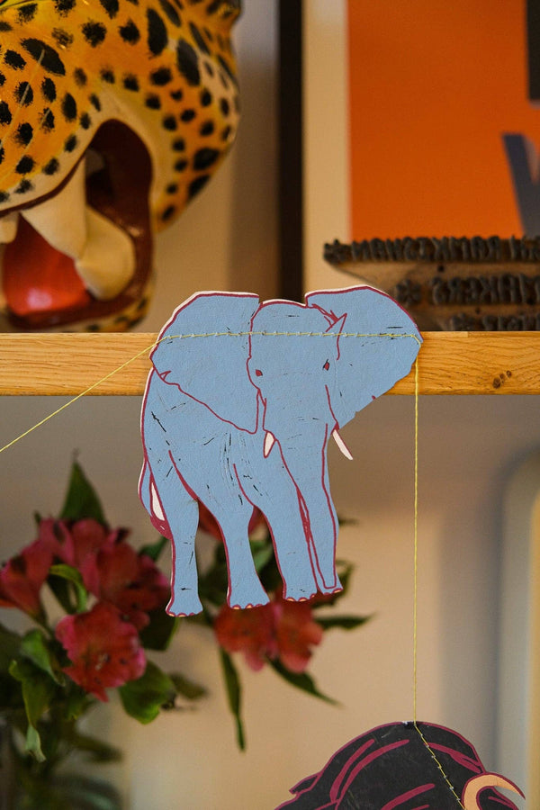 SAFARI ANIMALS SEWN GARLAND