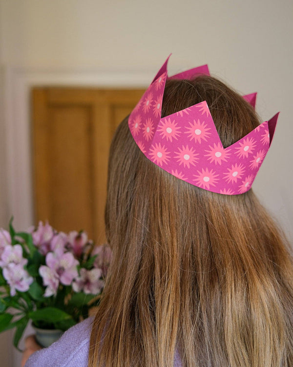 Pink Paper Crowns