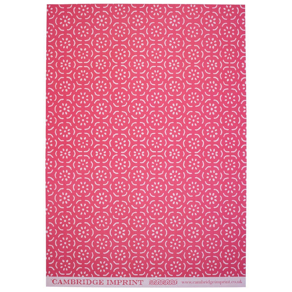 Patterned Paper Pear Halves Permanent Rose