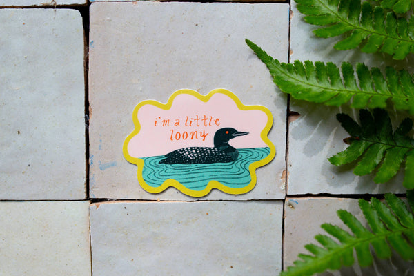 I'm a Little Loony Sticker