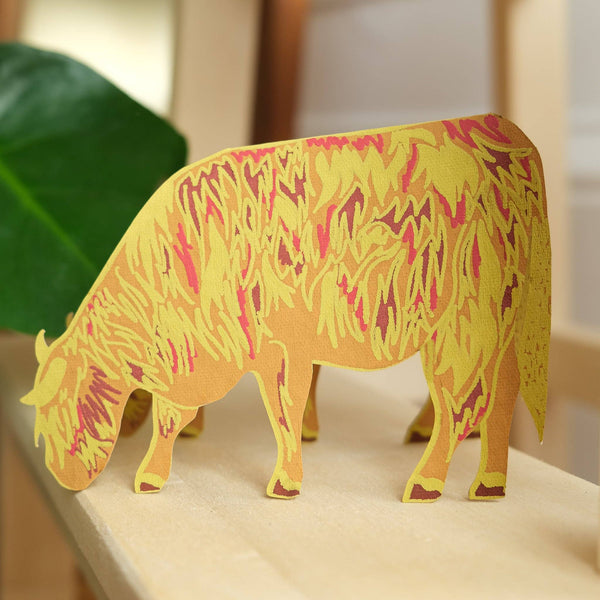 HIGHLAND COW GREETING CARD