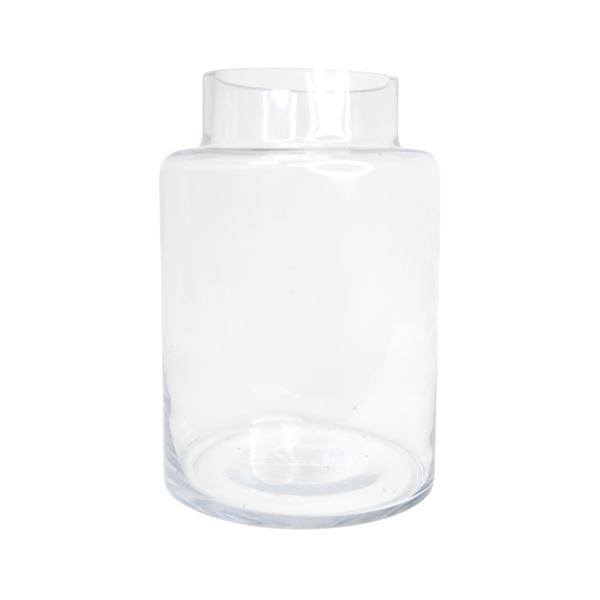 London Glass Milk Pail Vase (LONDON)
