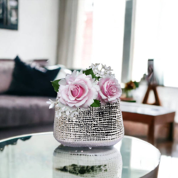 Oval Textured Ceramic Vase (TULLE5)