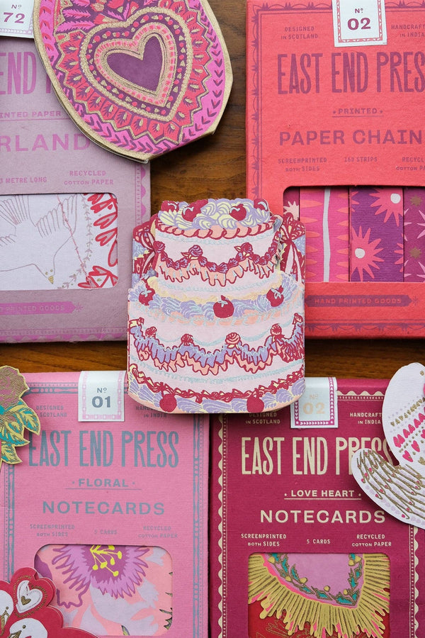 BIRTHDAY CAKE CONCERTINA GREETING CARD