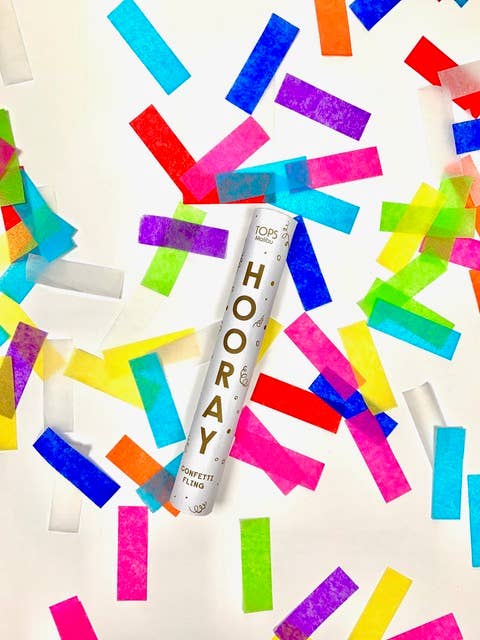 Confetti Fling 6" - "HOORAY"