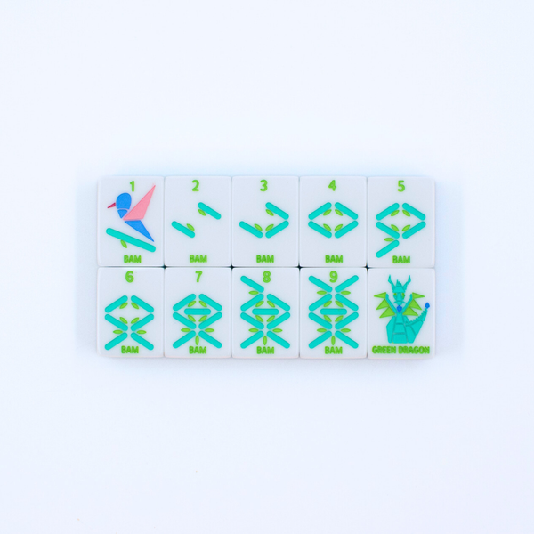 Crystal Prism Pink | Mahjong with Bold Angles and Vibrant Vibes | 1.25" x 0.9" x 0.7"