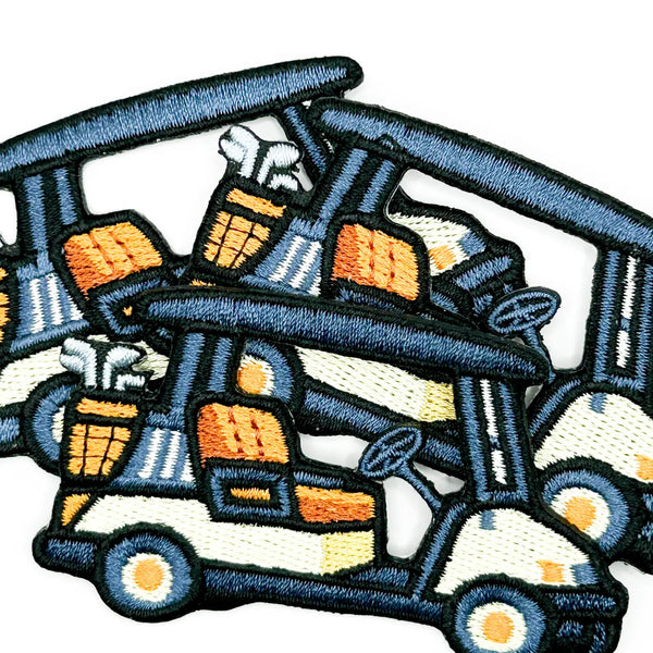 Golf Cart Iron-On Patch Embroidered Patch Sports Fan