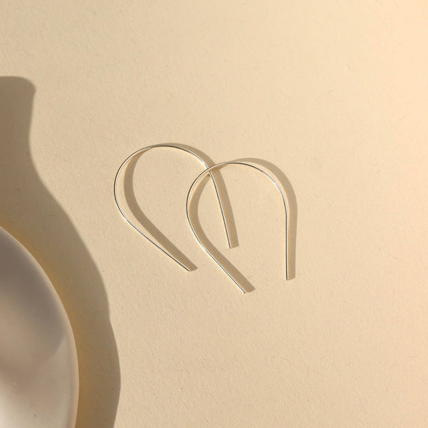 Horseshoe Slide Earrings in 14k Gold Fill or Sterling Silver