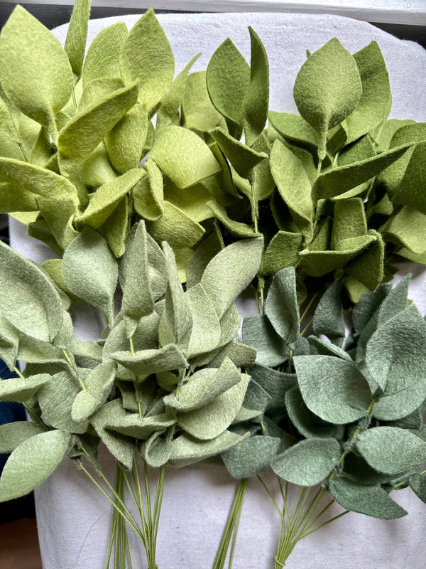 Felt Greenery Stems
