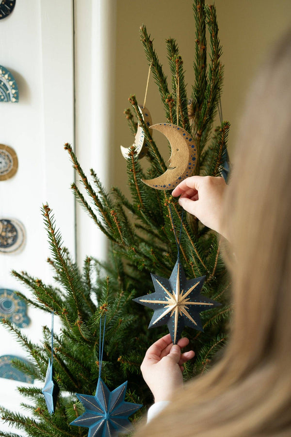 Midnight Star Screen-Printed Board Golden Star Screen-Printed Board Decoration